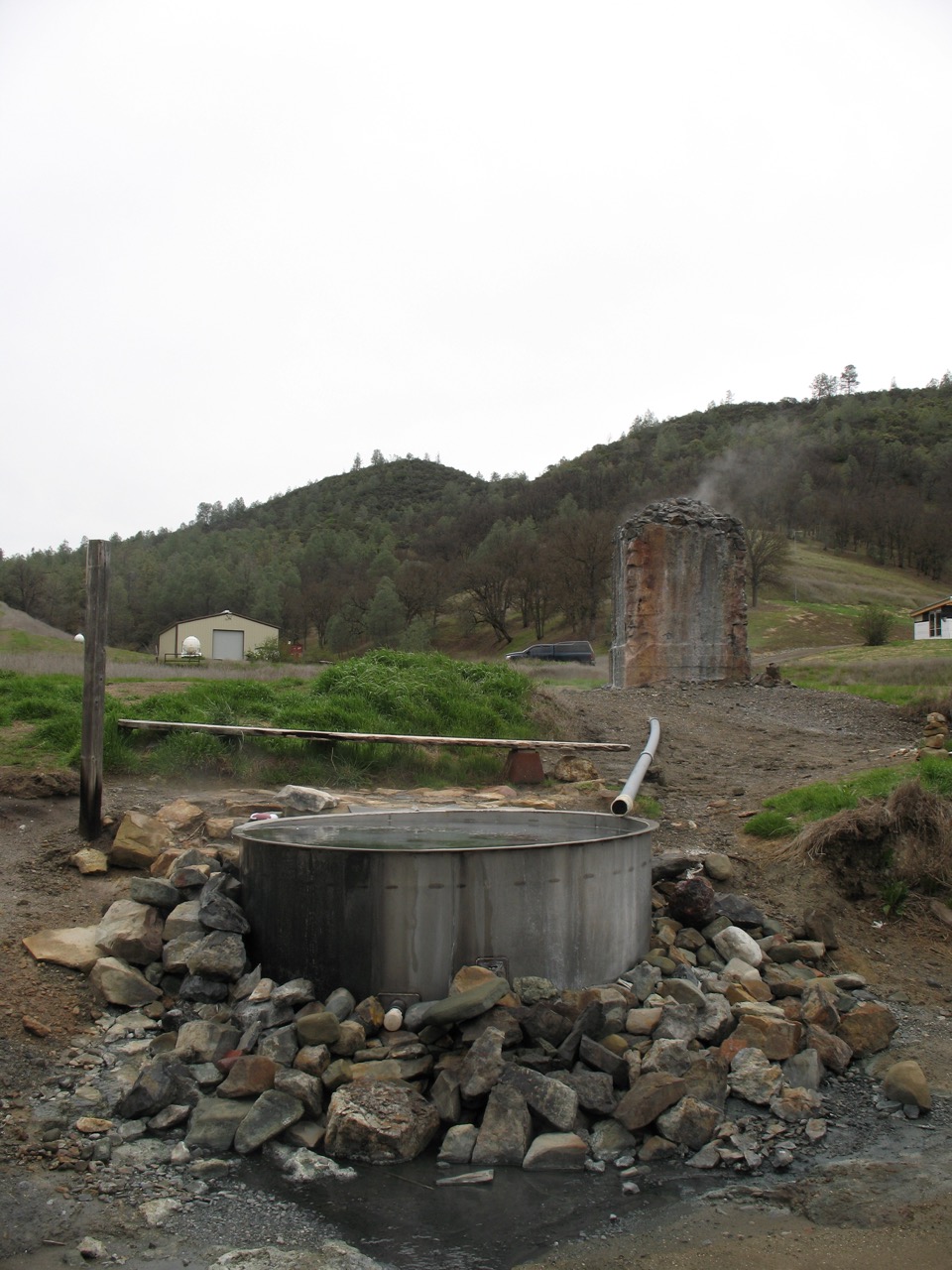 Existing hot tub site