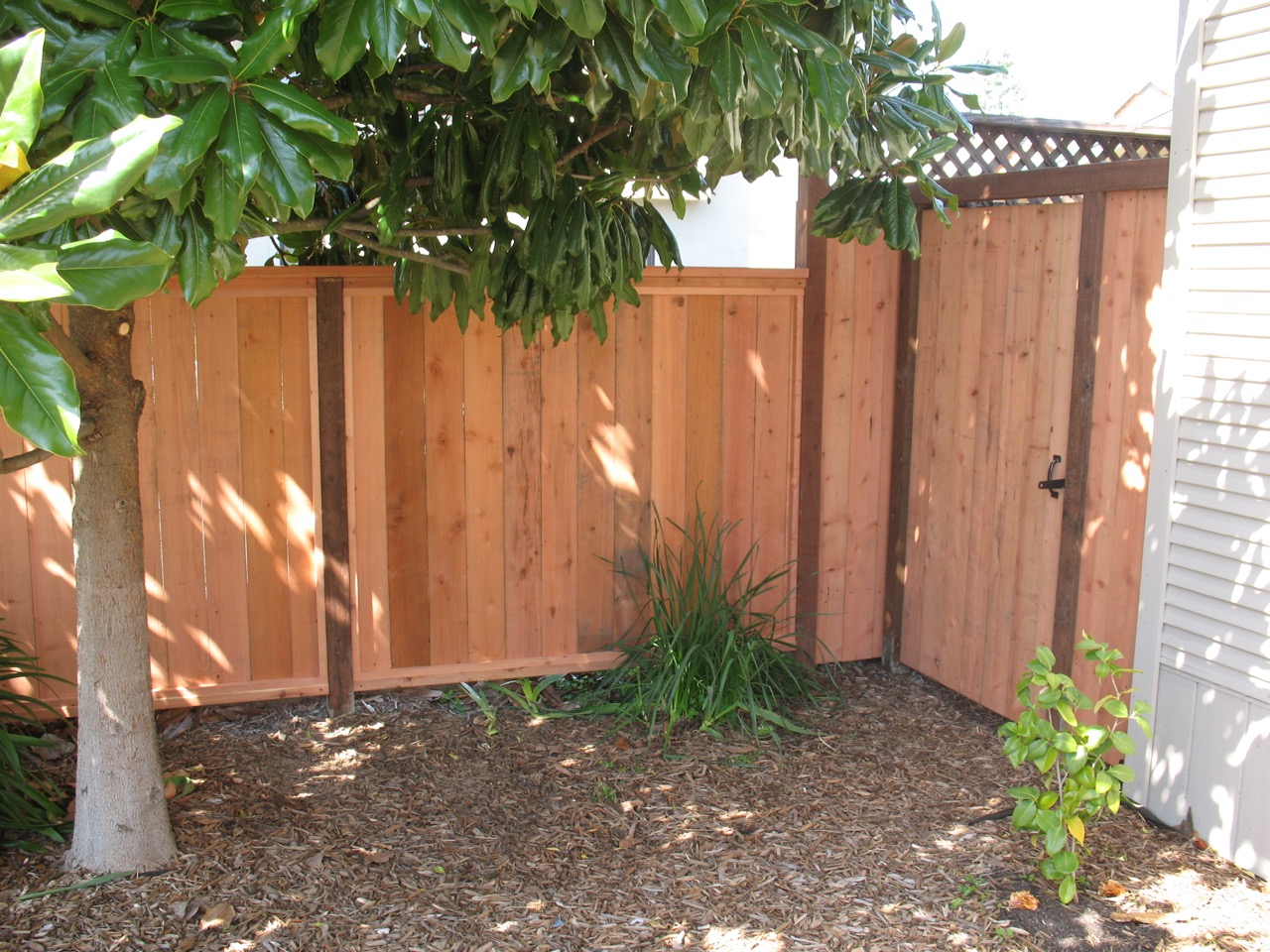 Residential privacy fence and gate