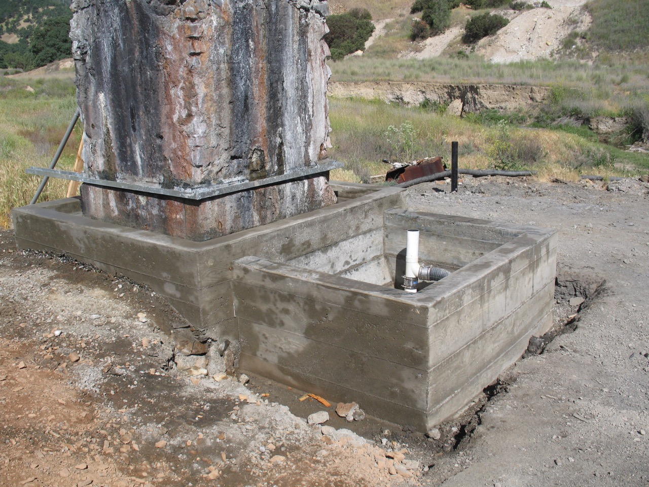After concrete pour 1