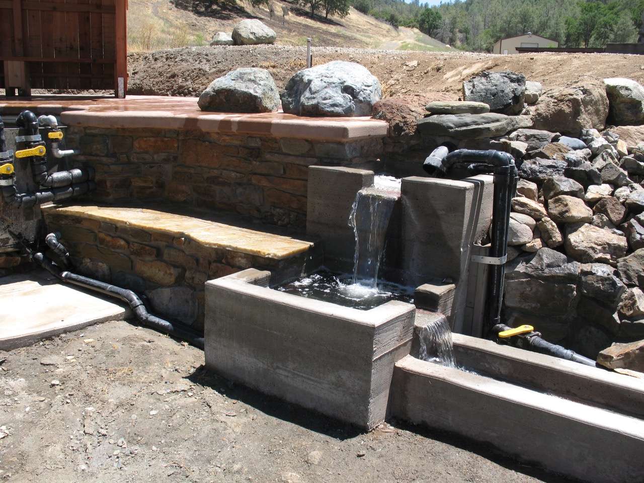 Completed hot tub water works 1