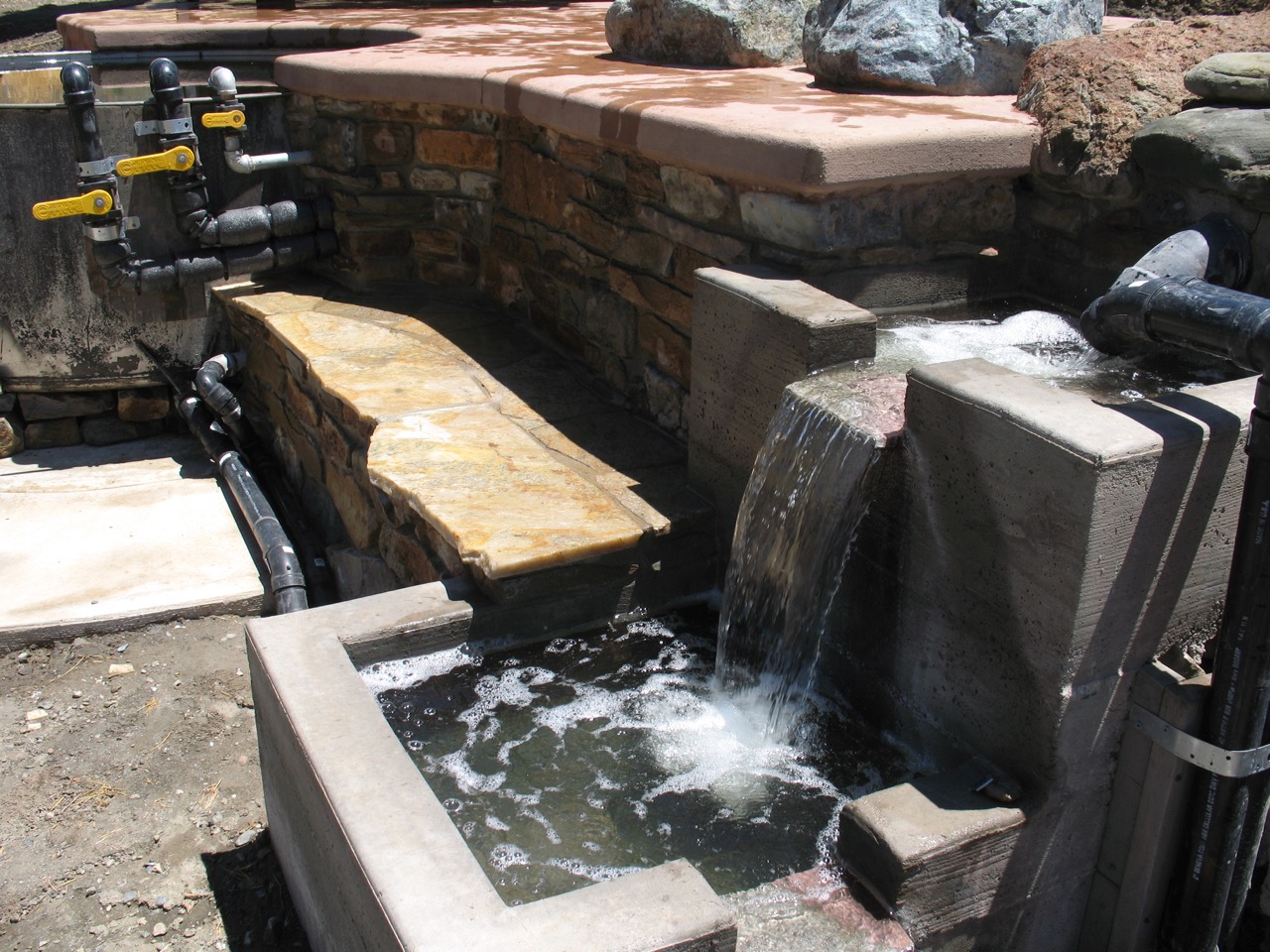 Completed hot tub water works 2