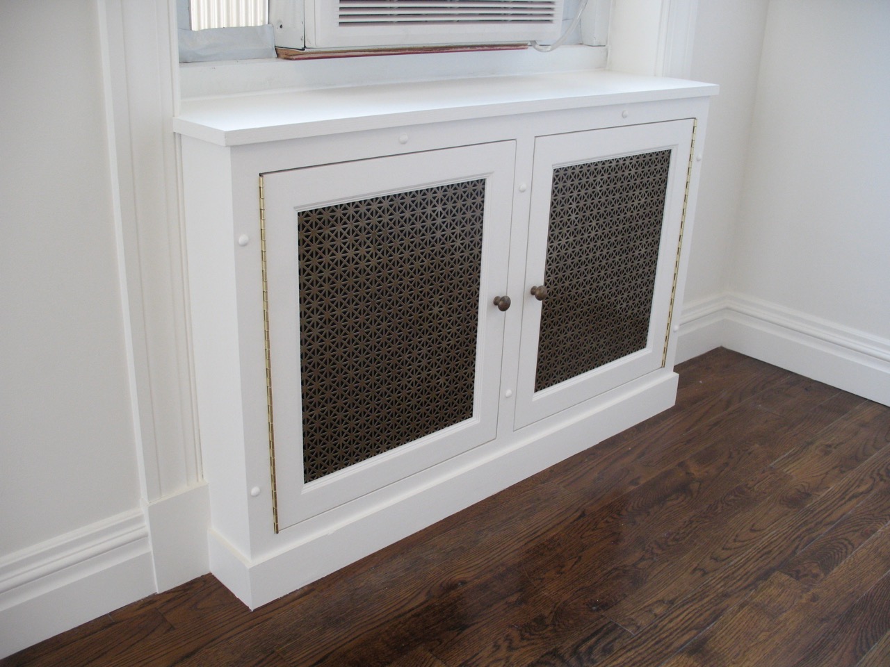 Custom built radiator cabinet
