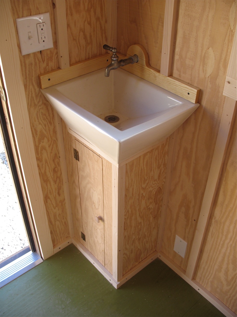Outhouse sink