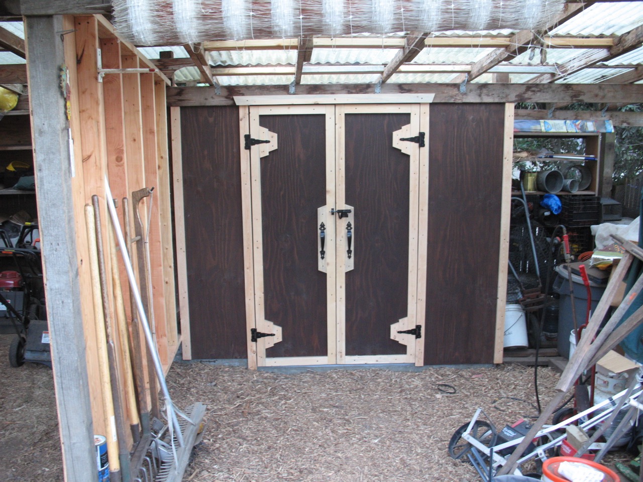 Tool shed doors