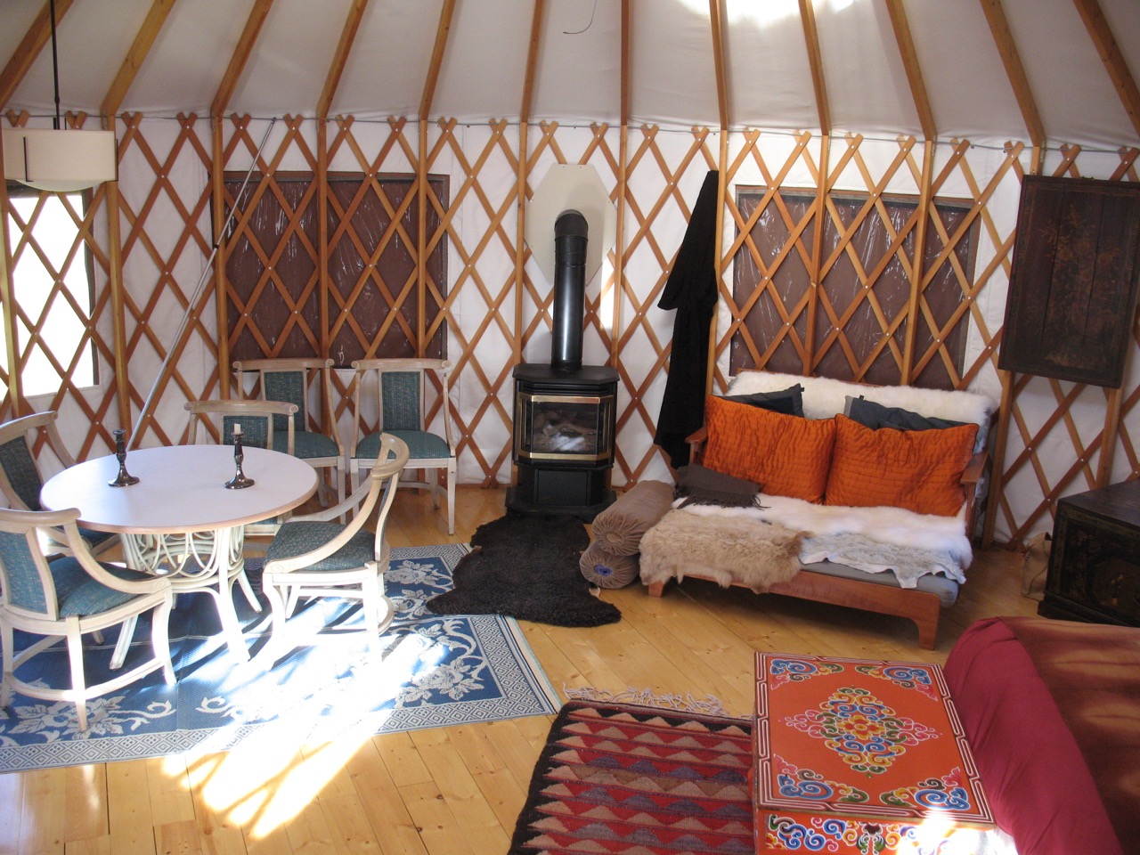 Yurt interior 1