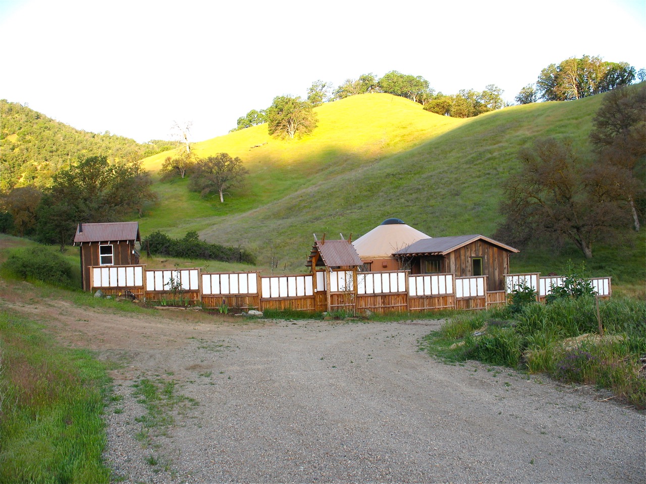 Overall yurt compound view
