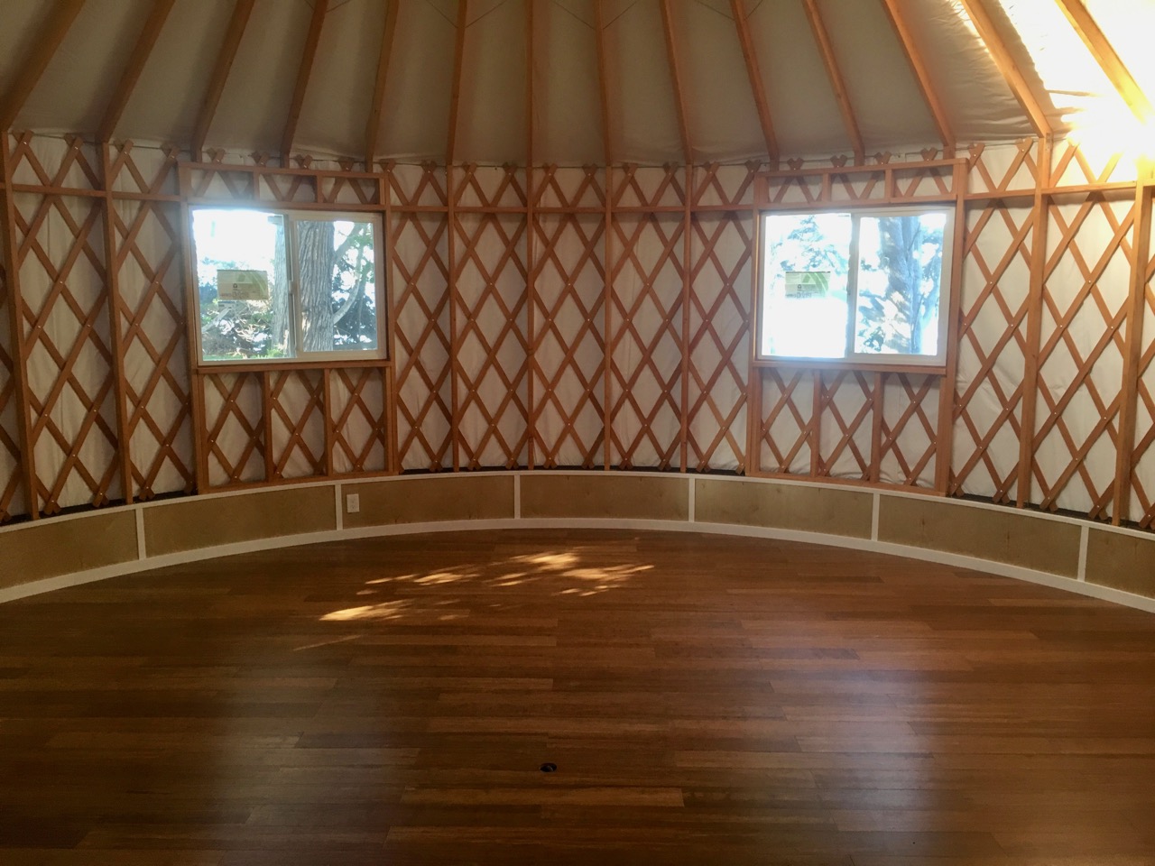 Yurt interior